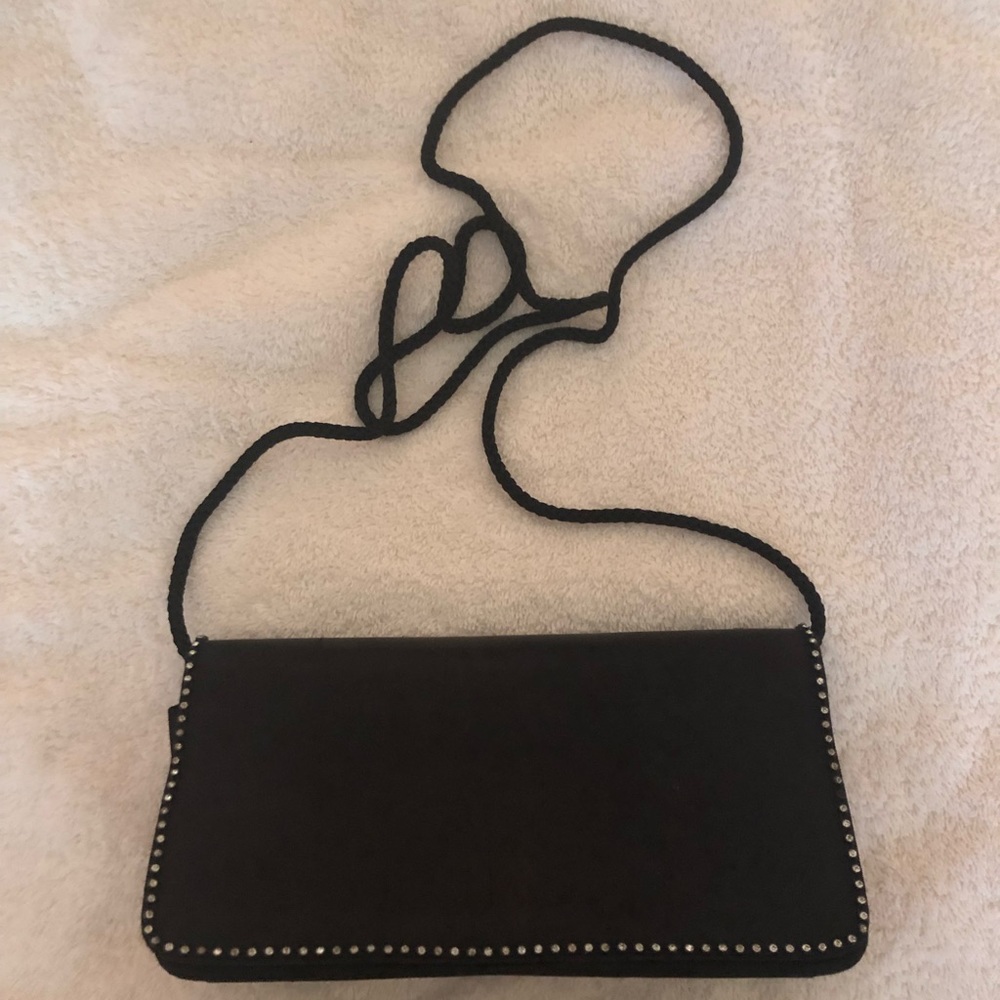 3 for $25🛍 Black evening bag with rhinestones